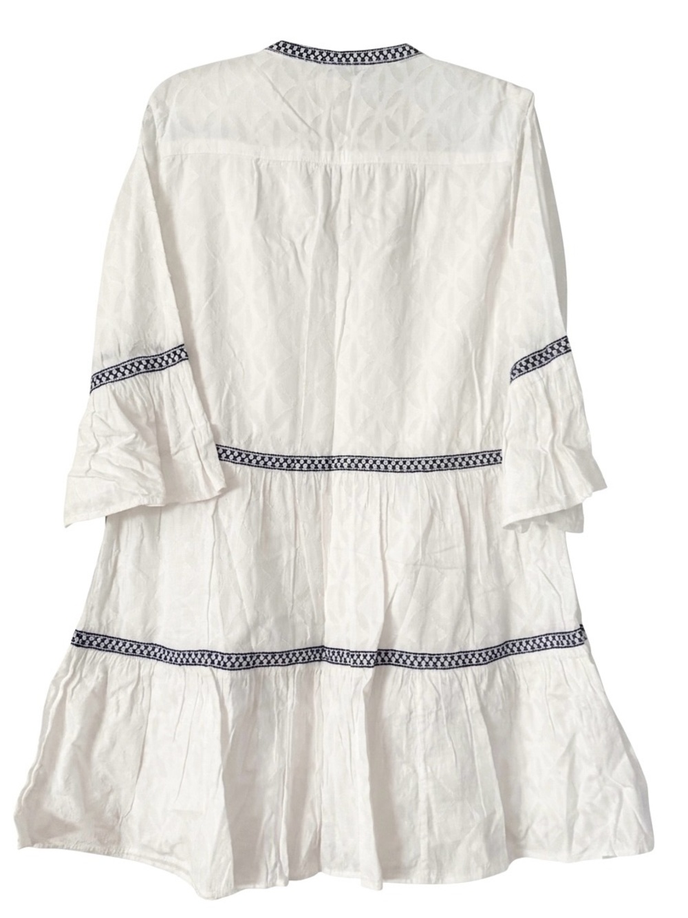 Tommy Bahama Embroidered Tiered Cotton Dress - Picture 5 of 6